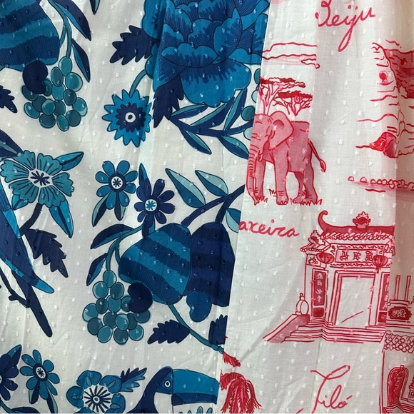 NWT FARM Rio Dual Prints Maxi Wrap Dress SZ L - Picture 9 of 10